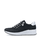 Blaue Rieker Damen Sneaker Low N9516-14 mit Reißverschluss sowie Extraweite H. Schuh Außenseite.