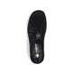Tiefschwarze Rieker Damen Slipper L7171-00 mit einer schockabsorbierenden Sohle. Schuh Laufsohle