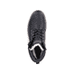
Tiefschwarze Rieker Herren Schnürstiefel F8301-00 mit Flip-Grip Sohle mit Spikes. Schuh von oben