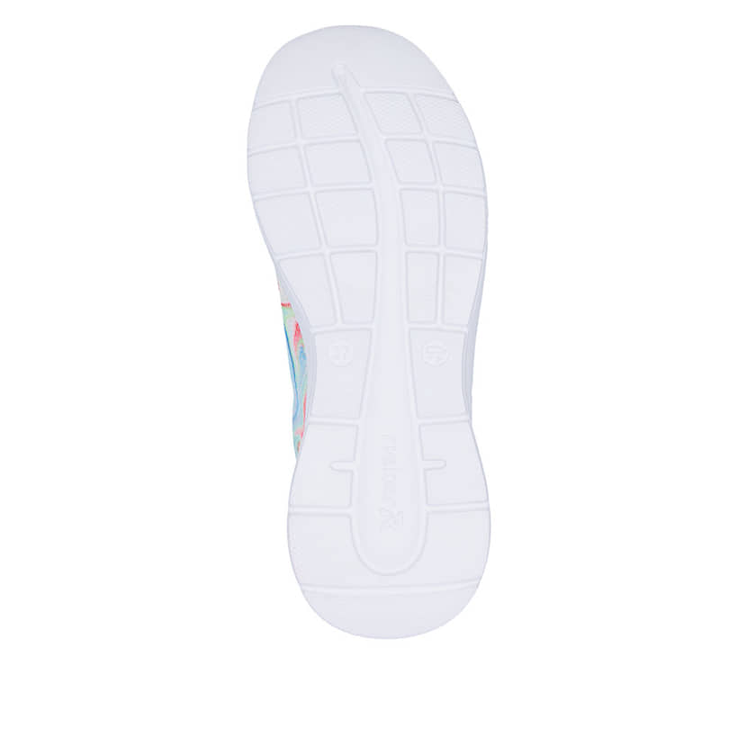 Fehler zu lang: Mehrfarbige vegane Rieker Damen Schnürschuhe M8500-90 mit herausnehmbarer Einlegesohle. Schuh Laufsohle.