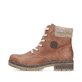 
Nussbraune Rieker Damen Schnürstiefel Y7428-22 mit einer robusten Profilsohle. Schuh Außenseite
