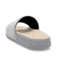 Graue Rieker Herren Pantoletten U3250-40 mit flexibler und ultraleichter Sohle. Schuh von hinten.