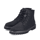 Schwarze Rieker Herren Schnürstiefel 30424-00 aus Rauleder. Schuhpaar seitlich schräg.