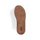 Beige Rieker Damen Pantoletten V2864-60 mit Schmuckelementen. Schuh Laufsohle.