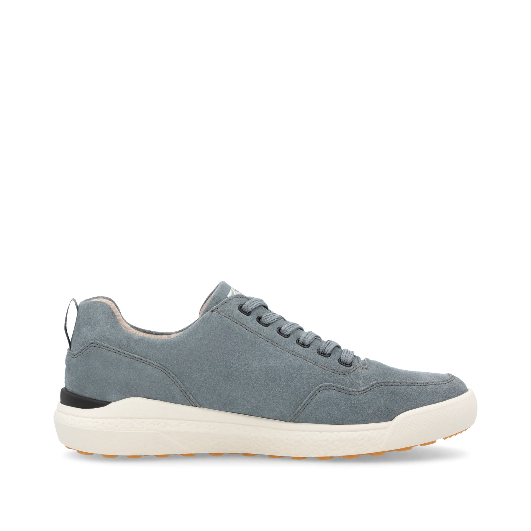 Baskets basses Rieker bleues pour homme U1101-14 avec lacets. Intérieur de la chaussure.