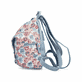 Rieker Damen Rucksack H1055-62 in Champagner aus Kunstleder mit Reißverschluss. Rucksack getragen.