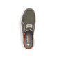 Sabots Rieker verts pour homme B7390-54 avec bande élastique. Chaussure vue de dessus.