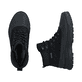 Schwarze Rieker Herren Schnürstiefel 30302-00 mit dem umdrehbaren Glacier Grip. Schuh von oben, liegend.