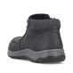 Schwarze Rieker Herren Kurzstiefel 03660-00 mit wasserabweisender TEX-Membran. Schuh von hinten.