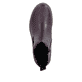 Brombeer-schwarze Rieker Damen Chelsea Boots 79592-30 mit einem Reißverschluss. Schuh von oben.