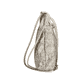 Sac à bandoulière Rieker H1032-90 doré avec motif serpent et fermeture éclair. Ouvert.