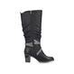Ozeanblaue Rieker Damen Hochschaftstiefel 94791-14 mit einer robusten Profilsohle. Schuh Innenseite