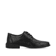 Schwarze Rieker Herren Schnürschuhe B0812-00 mit modernen Ziernähten. Schuh Innenseite.
