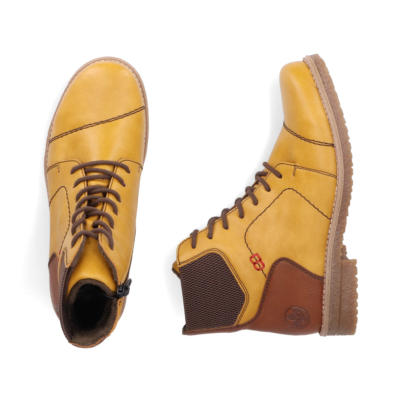 Rieker Bottines Femme 73850 – Confort Exceptionnel Semelle Souple & Léger Talon Bloc 4,4 Cm