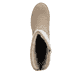 Beige Rieker Damen Hochschaftstiefel Y8153-64 aus Rauleder. Schuh von oben.