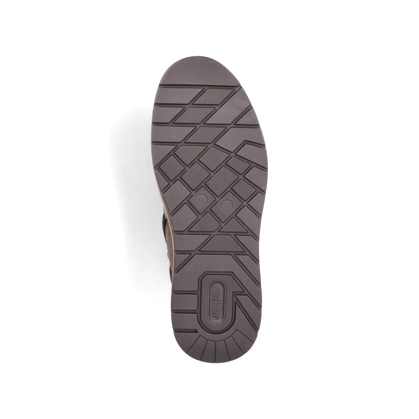 Bottes à lacets Rieker marron pour homme 36020-24 avec membrane RiekerTEX. Semelle extérieure de la chaussure.