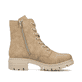 Braunbeige Rieker Damen Schnürstiefel 76843-61 mit Schnürung und Reißverschluss. Schuh Innenseite