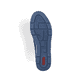 Ballerines Rieker bleues pour femme L3065-14 en optique Ã  trous. Semelle extérieure de la chaussure.