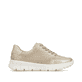 Beige Rieker Damen Schnürschuhe N1316-90 mit Reißverschluss sowie Extraweite H. Schuh Innenseite.