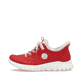 Rote Rieker Damen Slipper M5354-33 mit Ready2GO Slip-in Funktion sowie Gummizug. Schuh Außenseite.