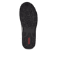 Grüne Rieker Damen Slipper L0574-54 mit einem Gummizug. Schuh Laufsohle.