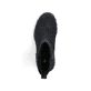 Schwarze Rieker Damen Kurzstiefel 71864-00 mit einem Reißverschluss. Schuh von oben.