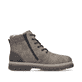 Grau-braune Rieker Herren Schnürstiefel F7010-25 mit modernen Ziernähten. Schuh Innenseite.
