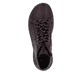 Dunkelrote Rieker Damen Schnürstiefel 71510-30 mit einem Reißverschluss. Schuh Laufsohle.