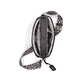 Sac à main Rieker H1029-00 en noir avec fermeture éclair, poche pour téléphone portable et bandoulière amovibles. Ouvert.