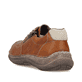 Braune Rieker Herren Schnürschuhe 03030-25 mit Reißverschluss sowie Extraweite H. Schuh von hinten.