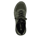 Mocassins Rieker verts pour femme M4970-54 avec bande élastique. Chaussure vue de dessus.