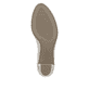 Beige Rieker Pumps 41057-60 mit Gummizug sowie einer extra weichen Decksohle. Schuh Laufsohle.