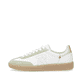 Weiße Rieker Damen Sneaker Low W2200-85 mit einer Schnürung. Schuh Außenseite.