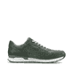 Grüne Rieker Herren Sneaker Low U0312-52 mit Schnürung sowie Komfortweite G 1/2. Schuh Innenseite.