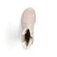 Hellbeige Rieker Damen Chelsea Boots 72683-62 mit einer schockabsorbierenden Sohle. Schuh Laufsohle