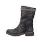 
Tiefschwarze Rieker Damen Kurzstiefel Z4755-00 mit einer robusten Profilsohle. Schuh Außenseite