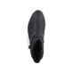 
Tiefschwarze Rieker Damen Kurzstiefel 77263-00 mit einer schockabsorbierenden Sohle. Schuh von oben