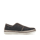 Graue Rieker Herren Schnürschuhe B2310-45 mit der Komfortweite G 1/2. Schuh Innenseite.
