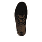 Schwarze Rieker Herren Schnürschuhe B5249-00 mit der Komfortweite G 1/2. Schuh von oben.