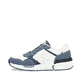 Weiße Rieker Herren Sneaker Low U1400-81 mit Schnürung sowie flexibler Sohle. Schuh Außenseite.