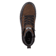 Braune Rieker Herren Schnürstiefel U0260-25 mit wasserabweisender TEX-Membran. Schuh von oben.
