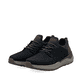 Blaubraune Rieker Herren Slipper 06050-14 aus Rauleder mit einem Gummizug. Schuhpaar seitlich schräg.