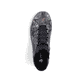 Graue Rieker Damen Kurzstiefel L2550-90 mit floralem Aufdruck. Schuh von oben.