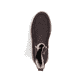 Dunkelbraun-beige Rieker Damen Chelsea Boots Y6272-25 mit einem Reißverschluss. Schuh von oben.