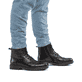 Schwarze Rieker Herren Schnürstiefel 33440-00 aus Glattleder. Schuh am Fuß.