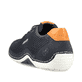 Blaue Rieker Herren Slipper 07555-14, Barfußschuhe mit einem Gummizug. Schuh von hinten.