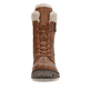 Beige Rieker Damen Biker Boots 78520-62 mit Schnürung und Reißverschluss. Schuh Innenseite