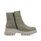 Asphaltschwarze Rieker Damen Stiefeletten 71675-01 mit Reißverschluss. Schuh Innenseite