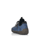 
Ozeanblaue Rieker Damen Slipper 52573-14 mit Elastikeinsatz sowie einer leichten Sohle. Schuh von hinten