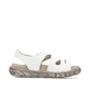 Weiße Rieker Damen Riemchensandalen V5151-80 aus Glattleder. Schuh Innenseite.